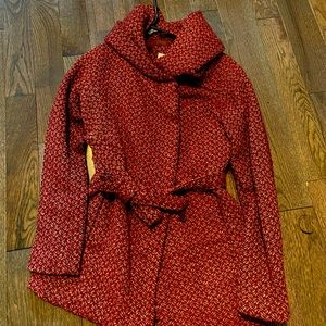 Faux Tweed Coat